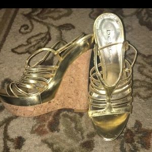 BEBE WEDGE SANDAL